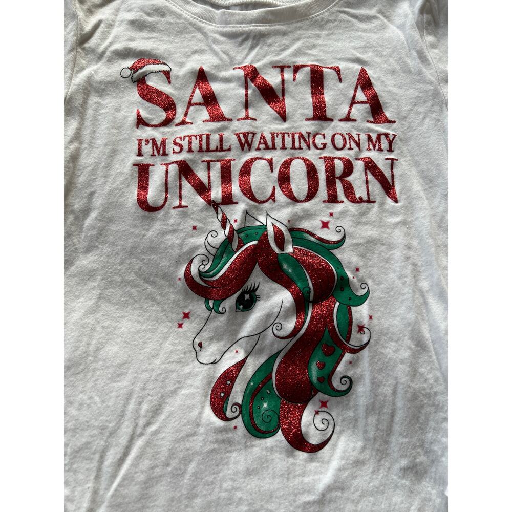 The Children’s Place - Santa I’m Still Waiting On My Unicorn Top - Picture 3 of 5